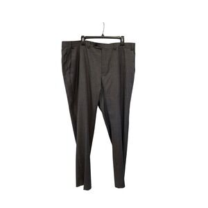 Lauren Ralph Lauren Mens 40x30 Gray 100% Wool Dress Pants Trousers Black Tag EUC